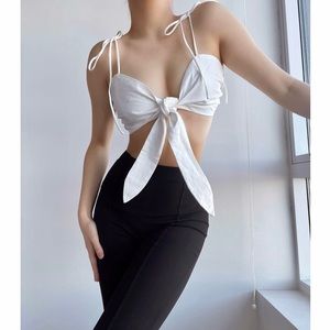 Tie Front Sweetheart Neck Bra Top